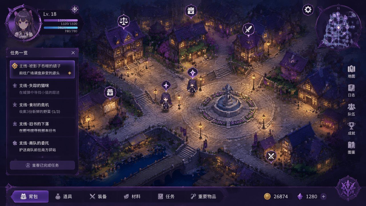 光与影的二重身 角色路线 预览图 2
